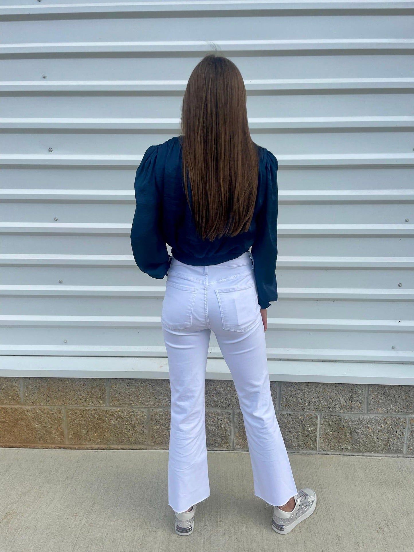 Kelsey High Rise Ankle Flare Jeans
