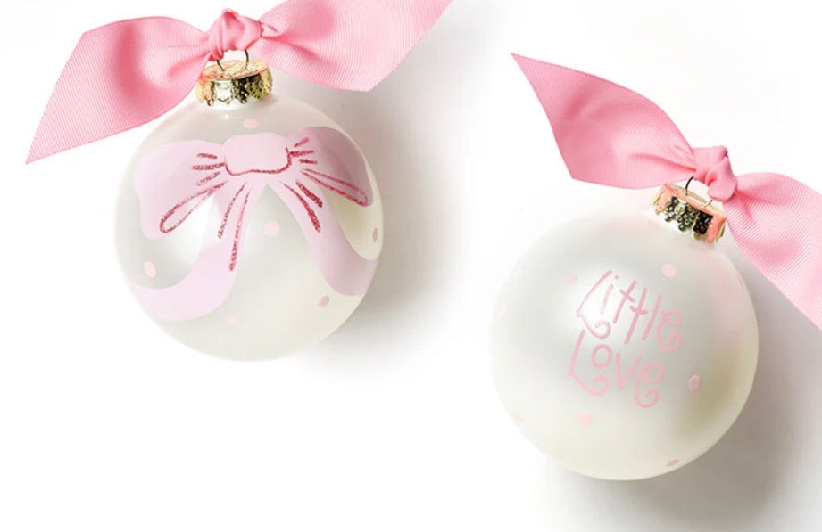Little Love Pink Bow Ornament