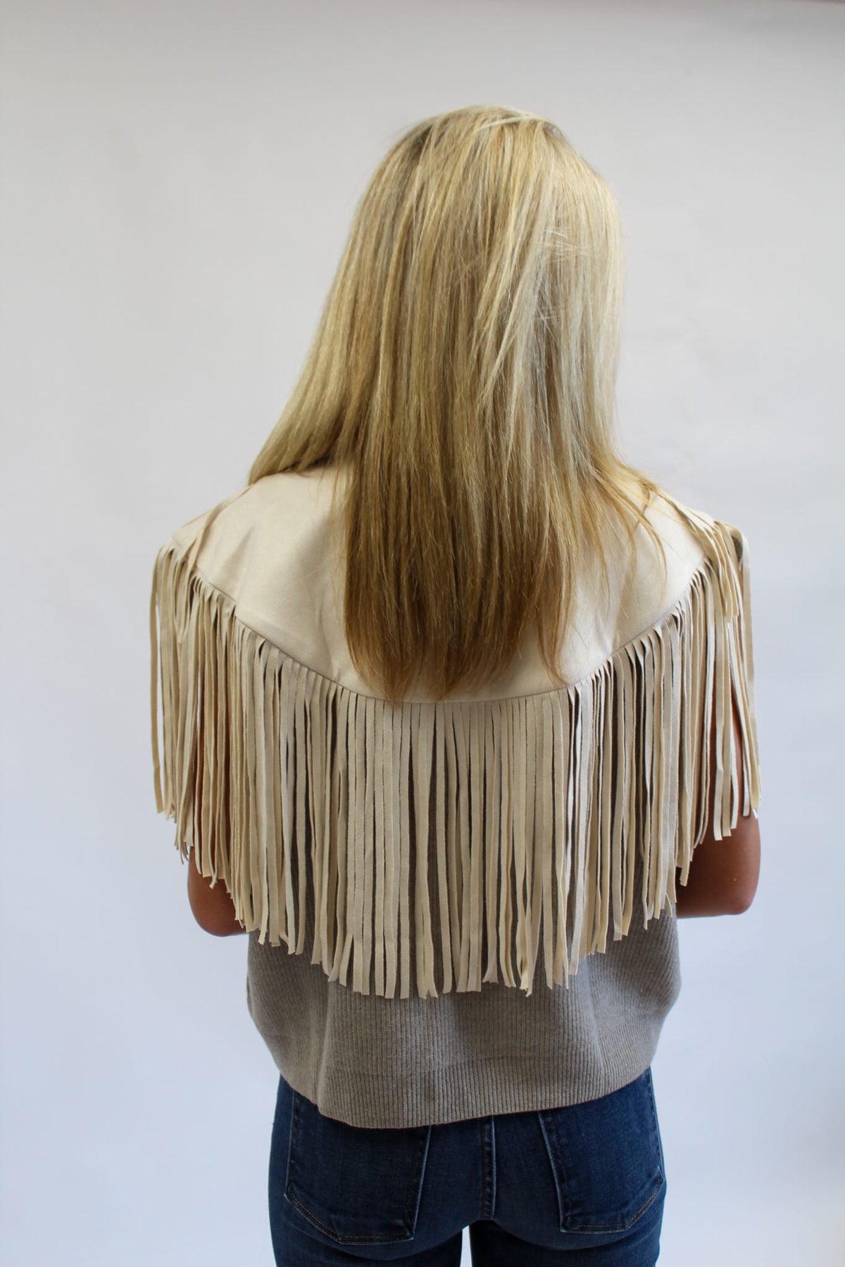 Fallyn Fringe Suede Collar