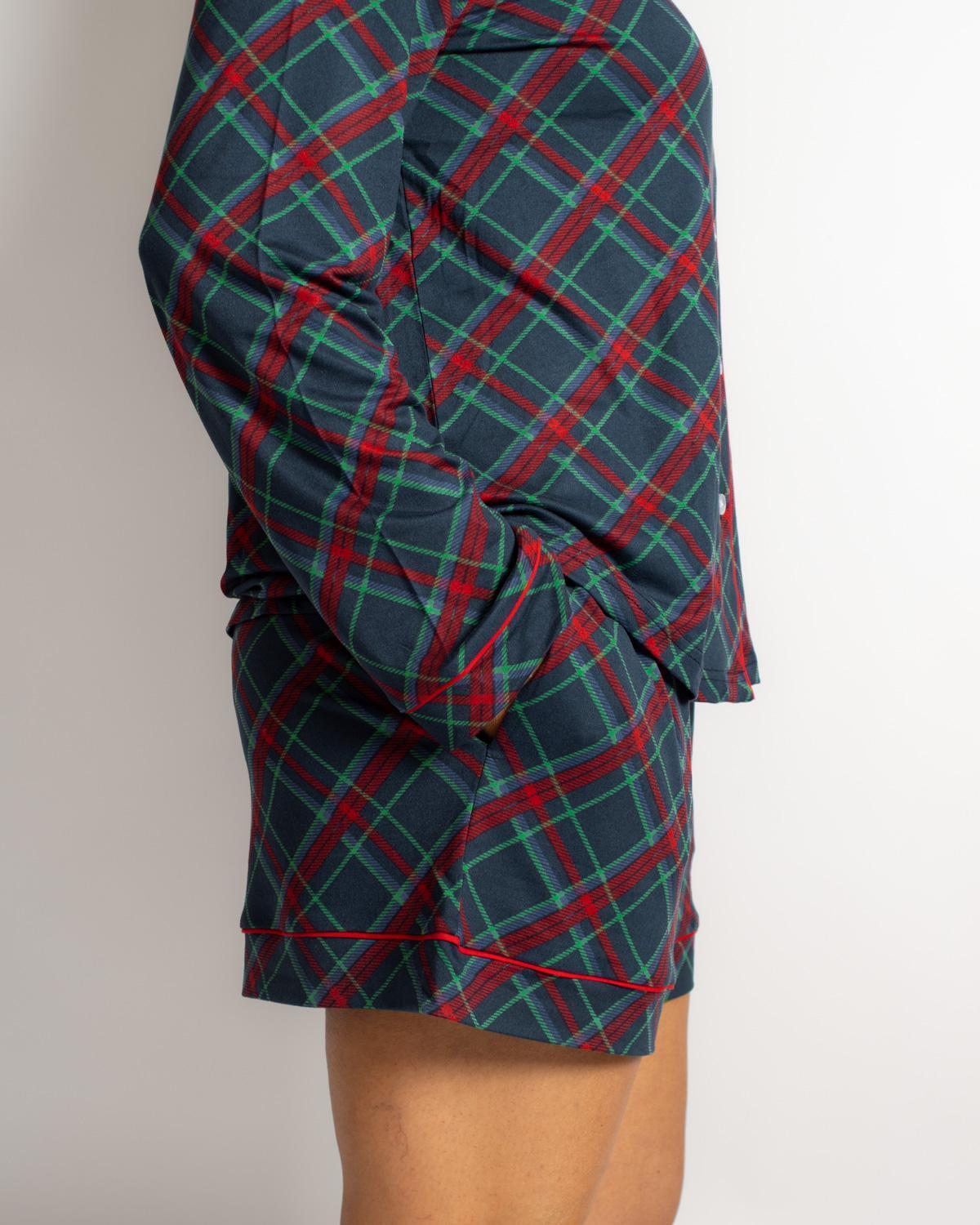 Layton Plaid Pajama Sleep Shorts