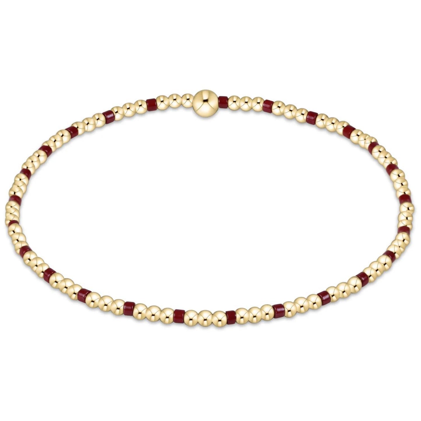 Gameday Hope Sincerity Pattern 2mm Bead Bracelet