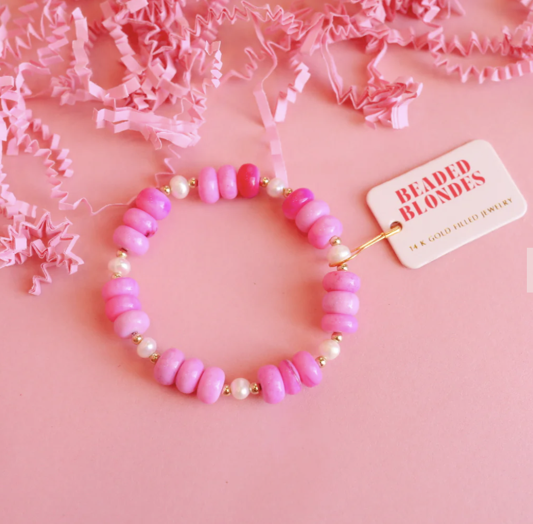 Gold Gemstone Bracelet