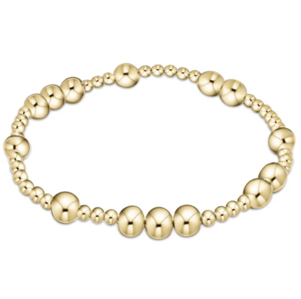 Hope Unwritten 6mm Bead Bracelet - Gold