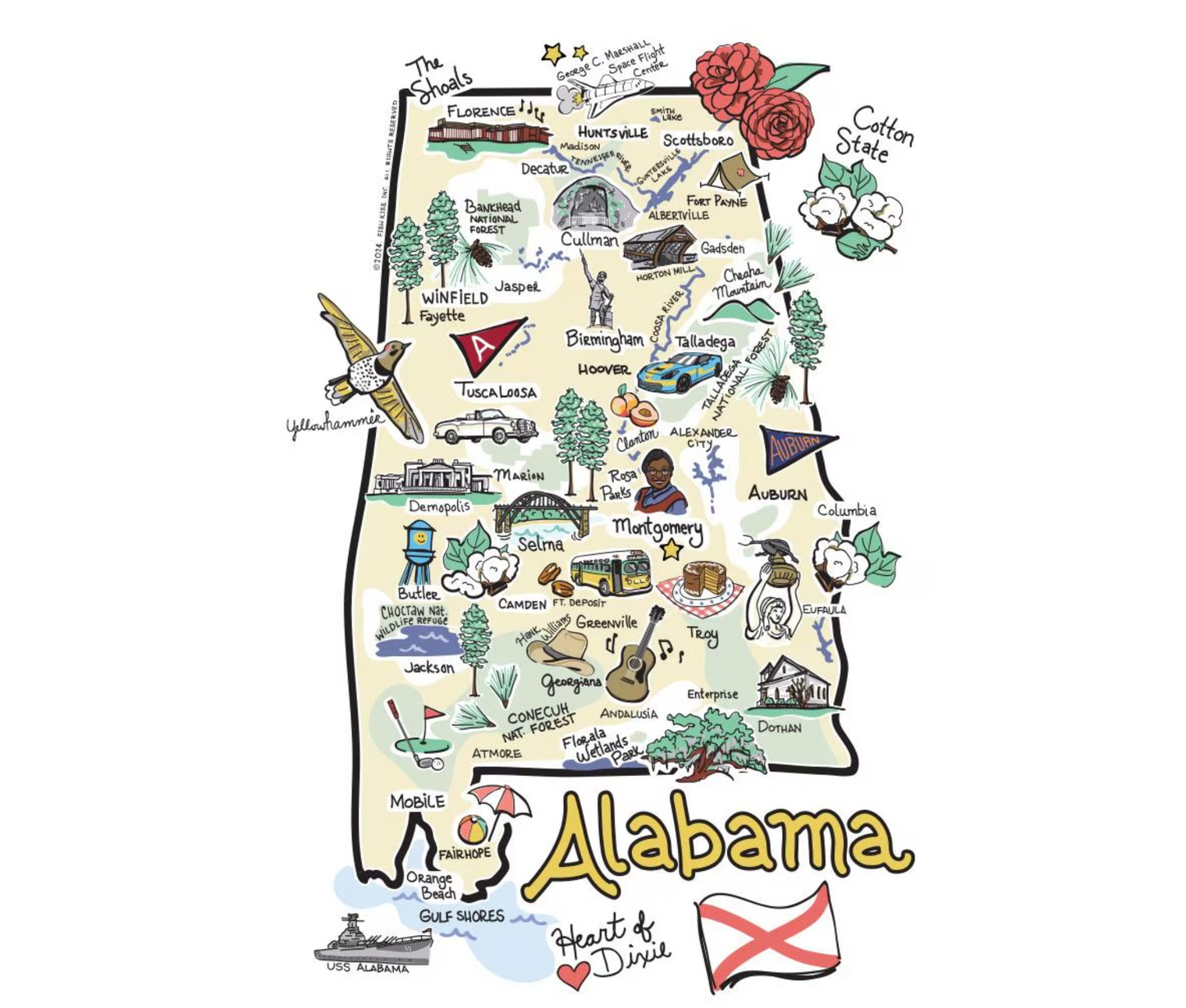 Alabama Party Cup 24 oz