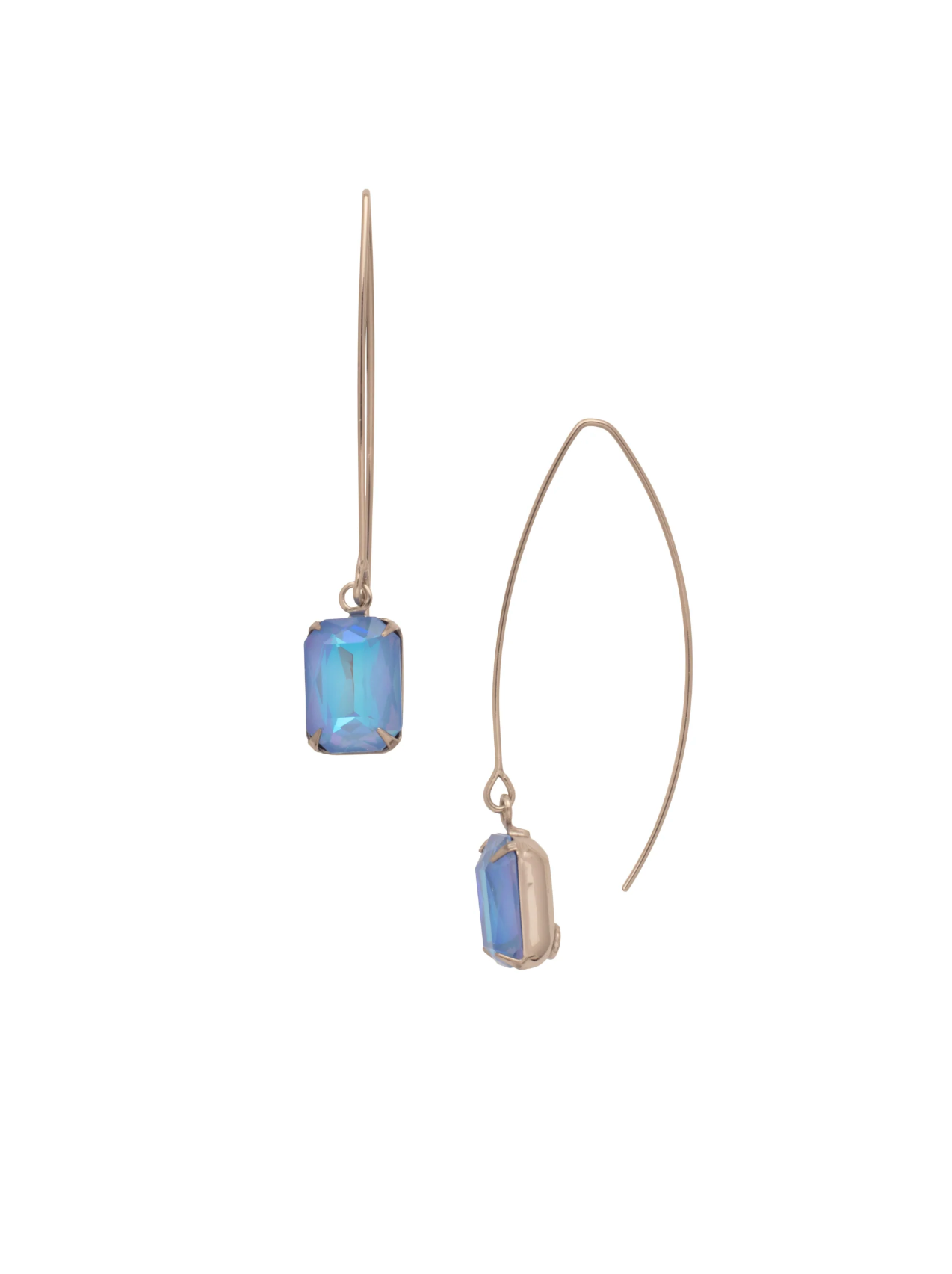 Bobbi Threader Hoop Earrings: Ocean Delite