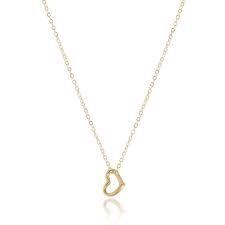 Egirl 14" Necklace Gold - Love Gold Charm