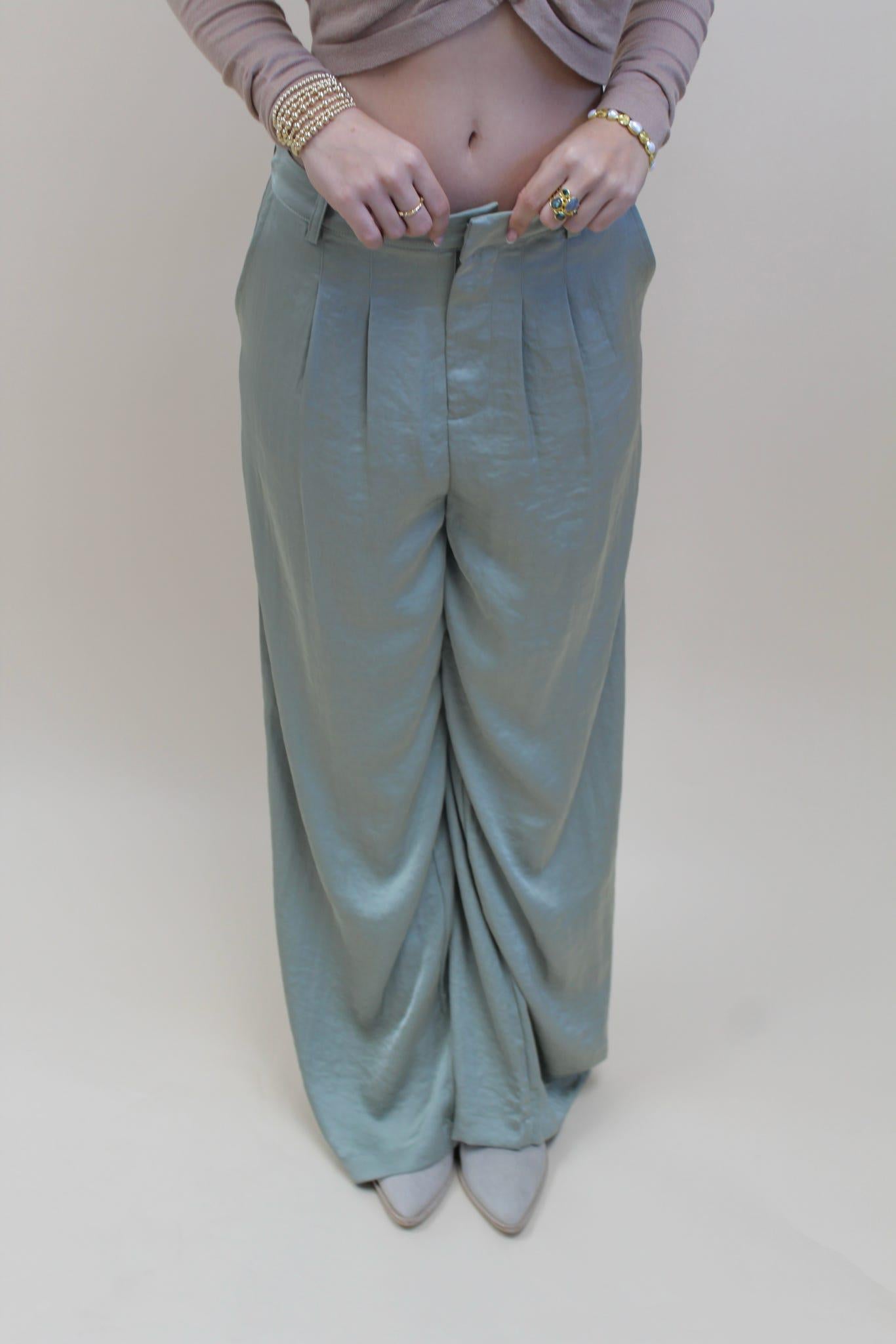 Anna Lisa Wide Leg Pants - Small