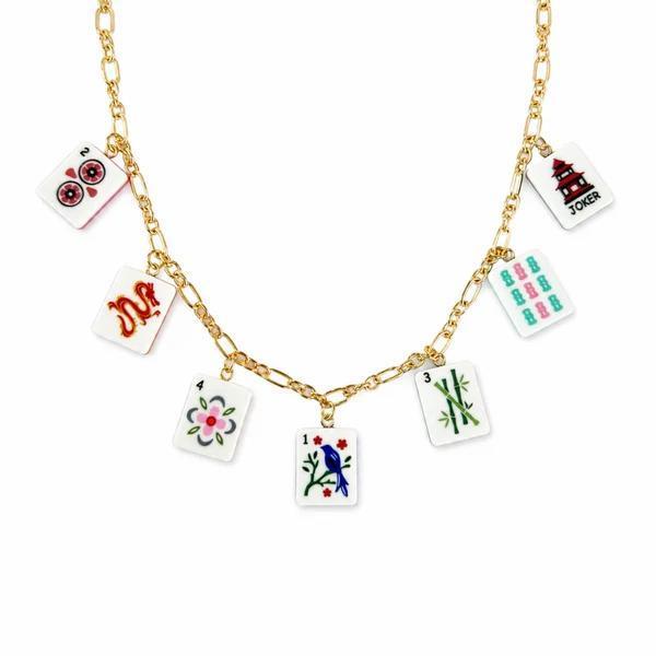 Mahjong Multi Tile Charm Necklace