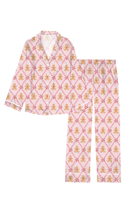 Kids Way to My Heart Silky Satin Pajama Long Sleeve
