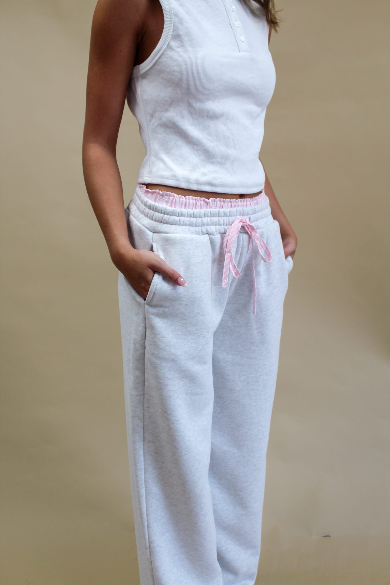 Peekaboo Plaid Boxer Sweatpants