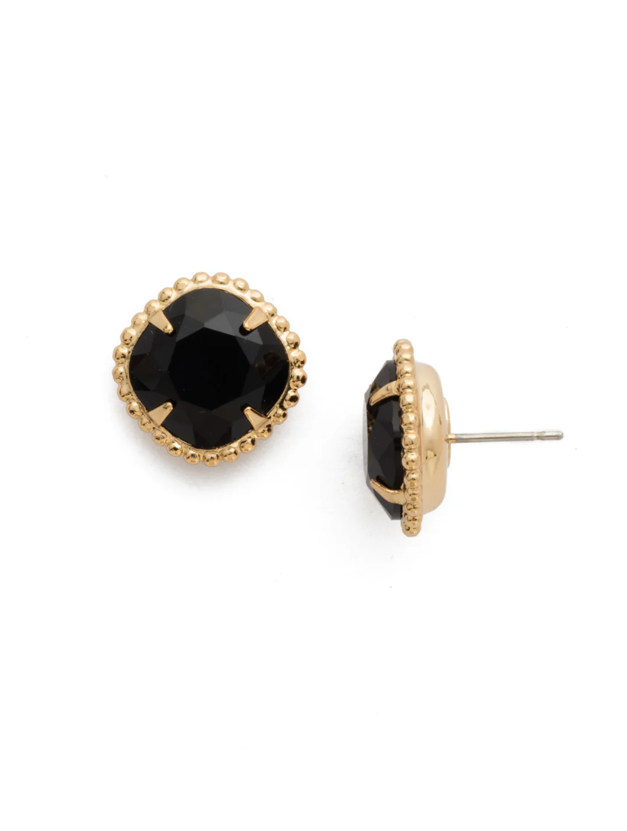 CUSHION-CUT SOLITARE STUD EARRINGS