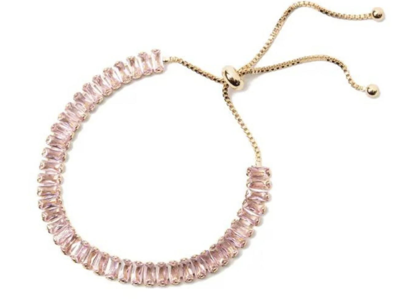 14k Gold Plated Elevated Tennis Bracelet