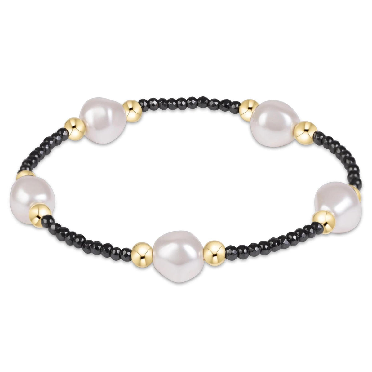 Purpose Admire Pearl 8mm Faceted Hematite Bracelet