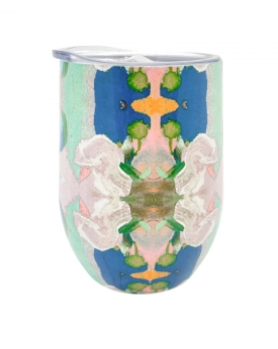 Monet's Garden Navy Tumbler