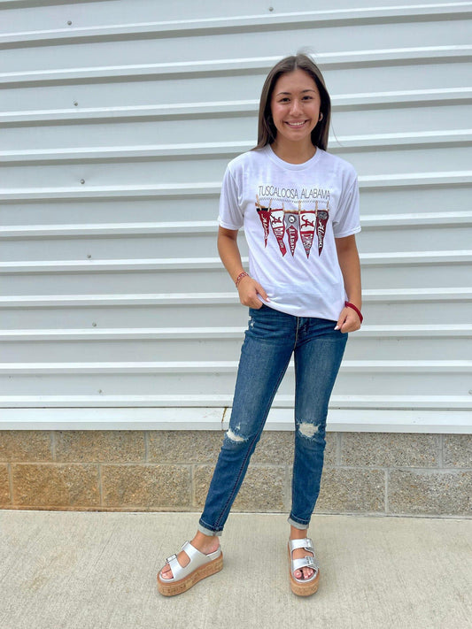 ASST BAMA PENNANT FLAG T-SHIRTS