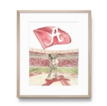 The University of Alabama Big AL Print, Collegiate : 5x7