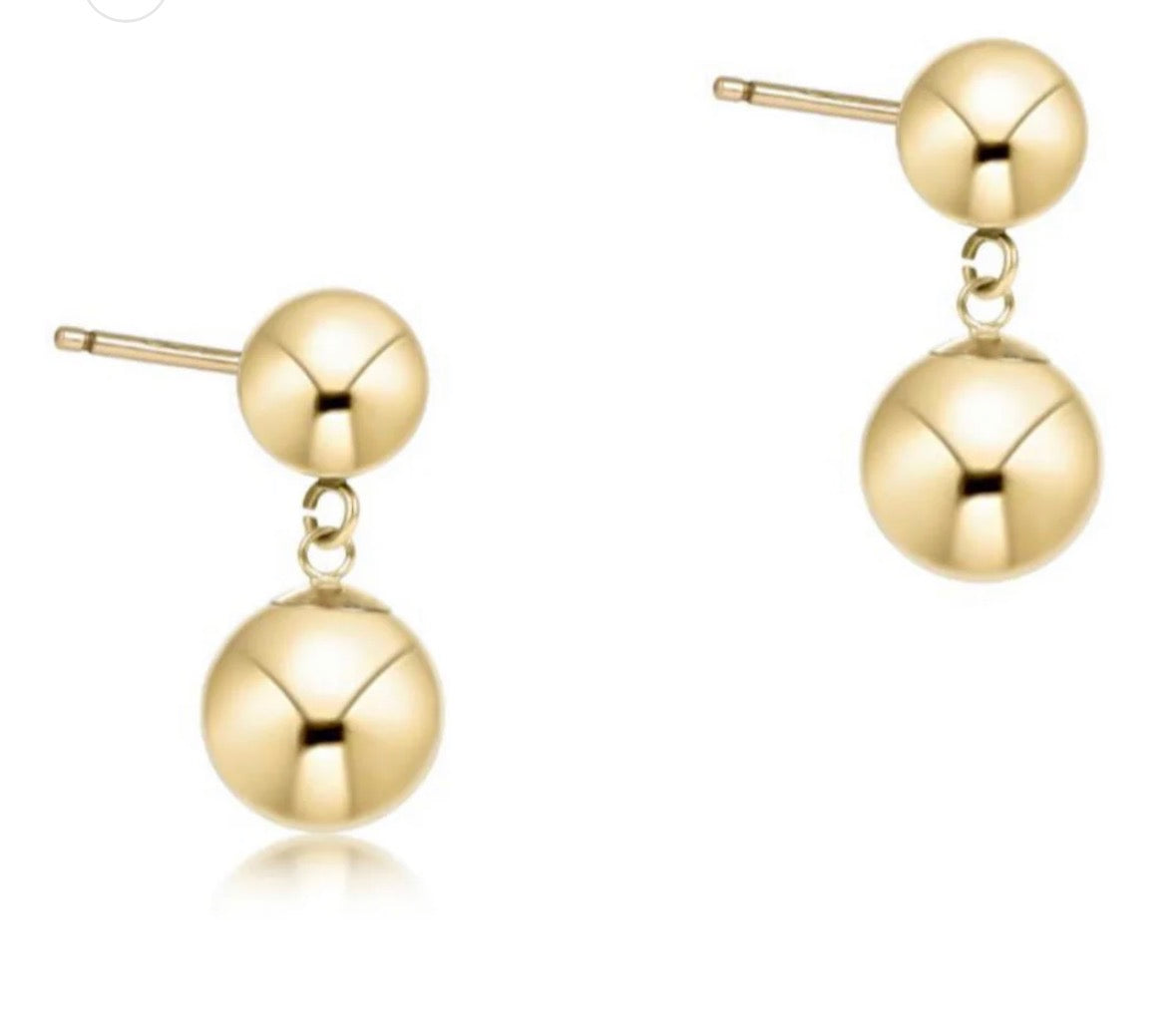 Classic 10mm Ball Drop Stud- Gold