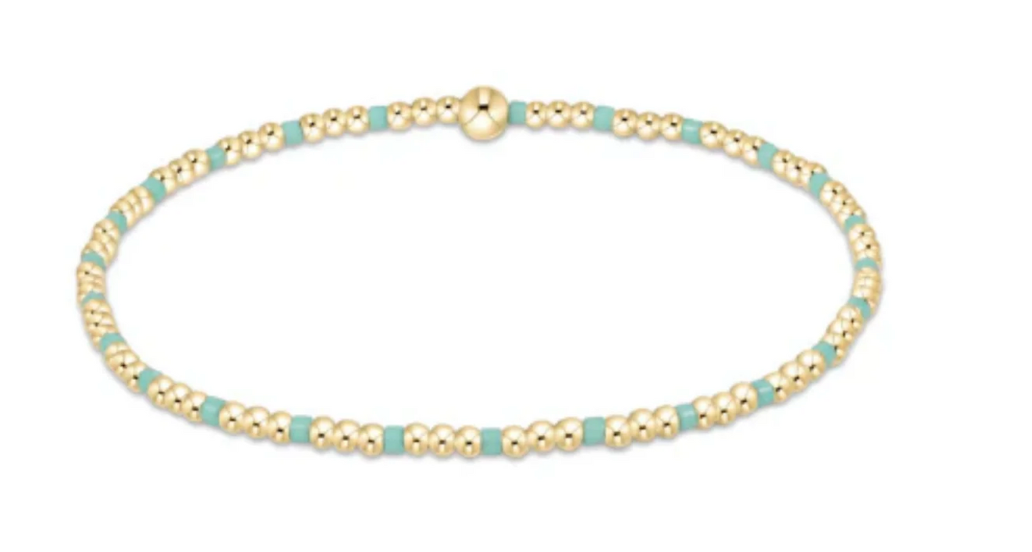 Hope Sincerity Pattern 2mm Bead Bracelet Spring 2025
