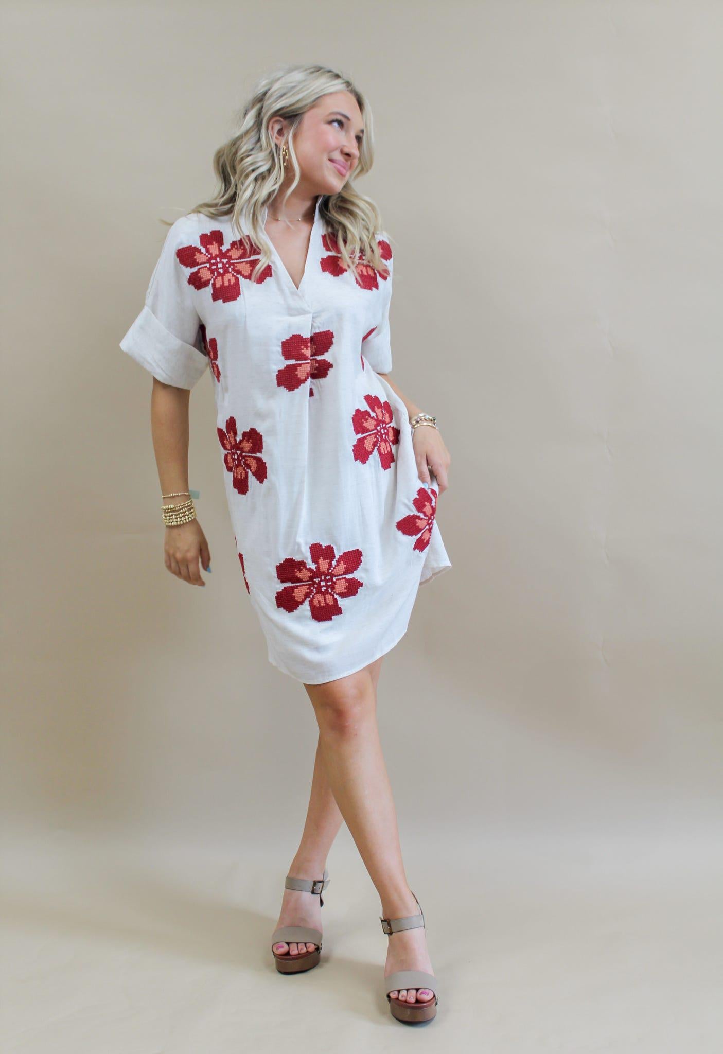 Alaina Crochet Detail Dress