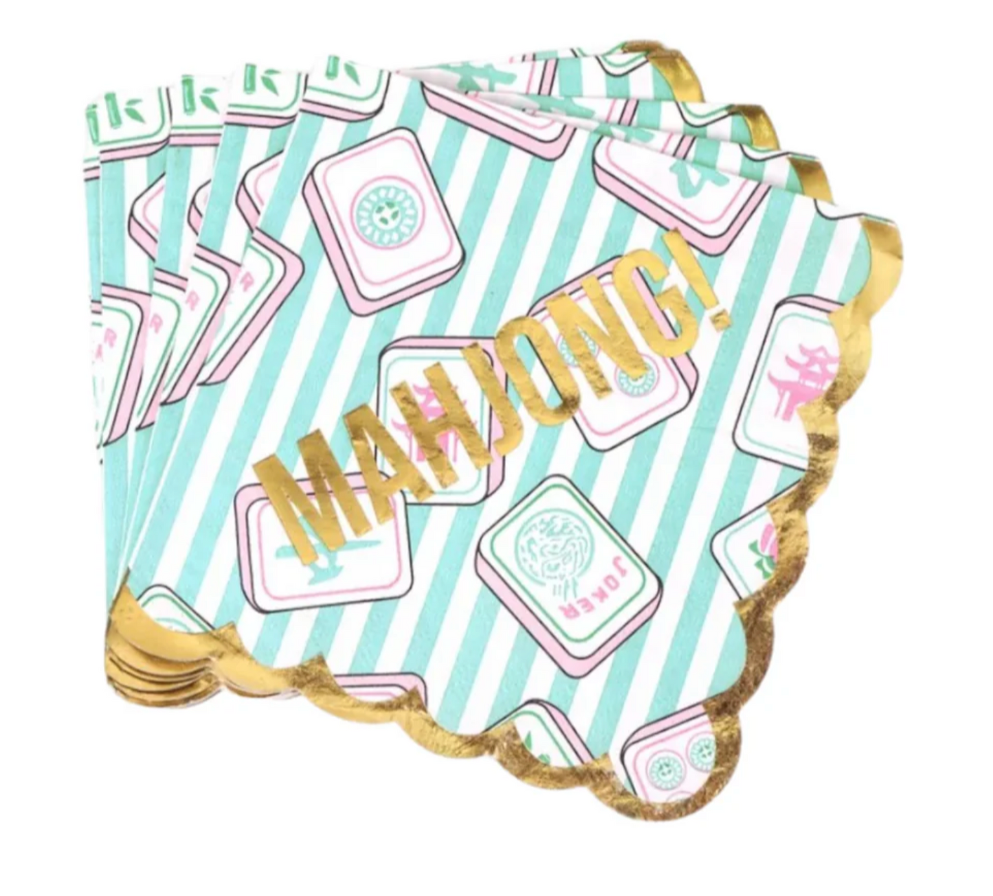 Mahjong Beverage Napkins