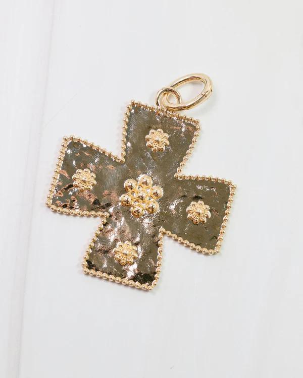 Carol Gold Cross Charm