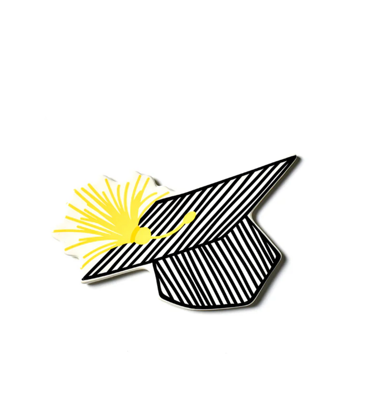 HEV Mini Attachment Striped Graduation Cap