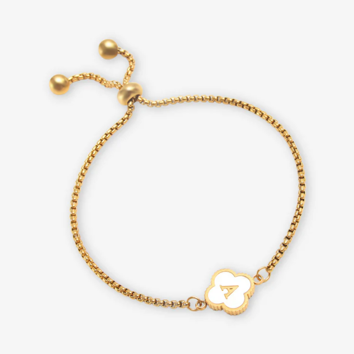 Clover Letter Bracelet