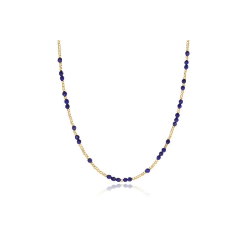 15" Choker Hope Unwritten Gemstone - Lapis