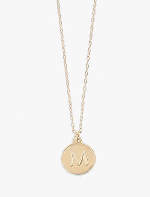 Mini Gold Initial Pendants