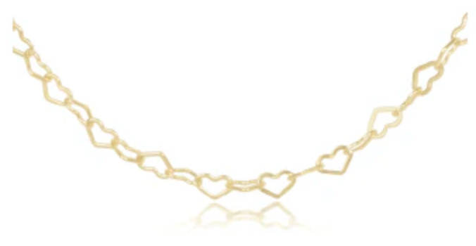 17" Chocker Love Chain - Gold