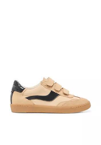 Notice Velcro Tan Multi Suede