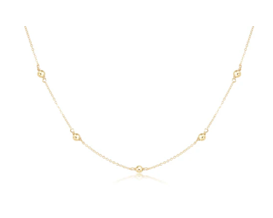 15" Choker Simplicity Chain Gold - Classic 4mm Gold