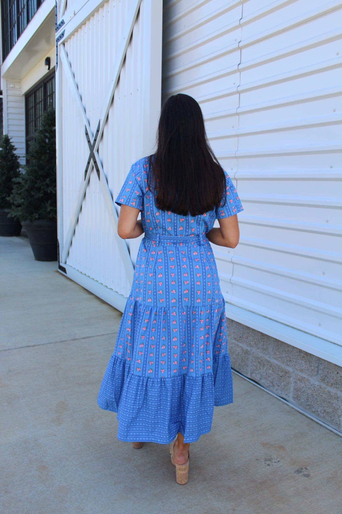 Betty Blue Floral Midi Dress