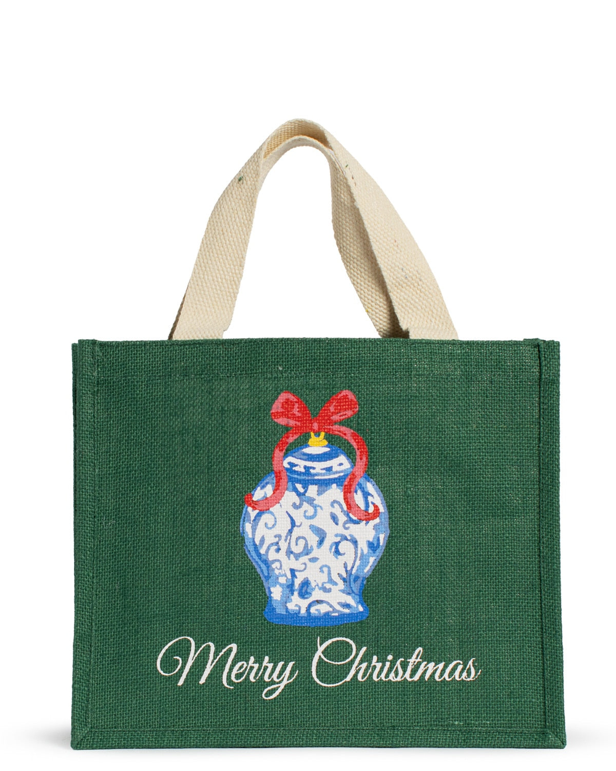 Chinoiserie Merry Christmas Gift Tote Bag