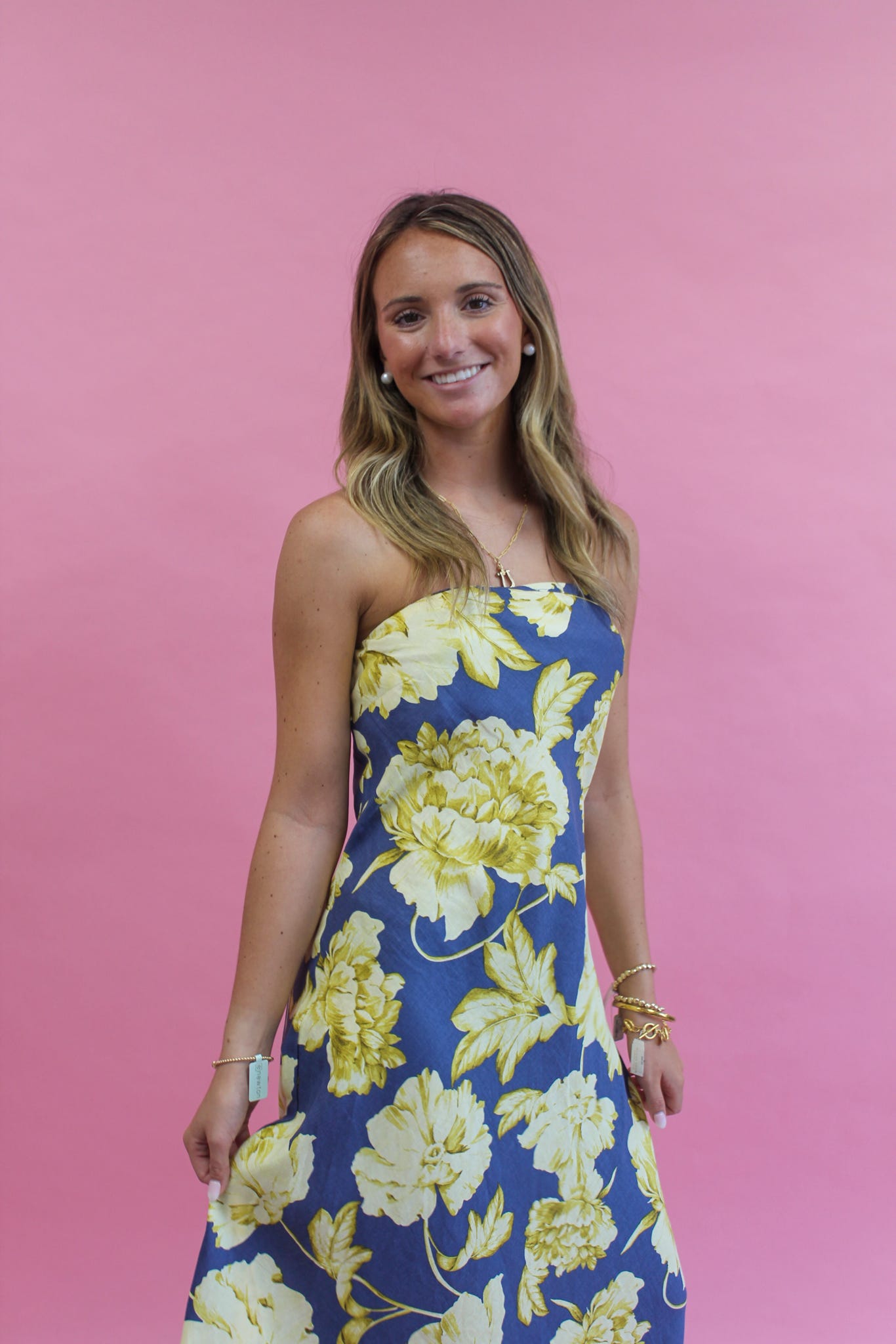 Golden Hour Strapless Dress