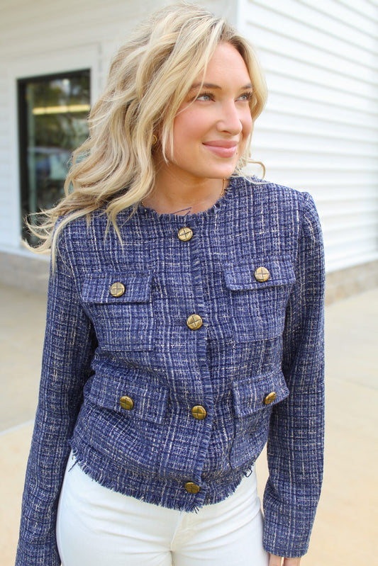 Birdie Tweed Cropped Jacket