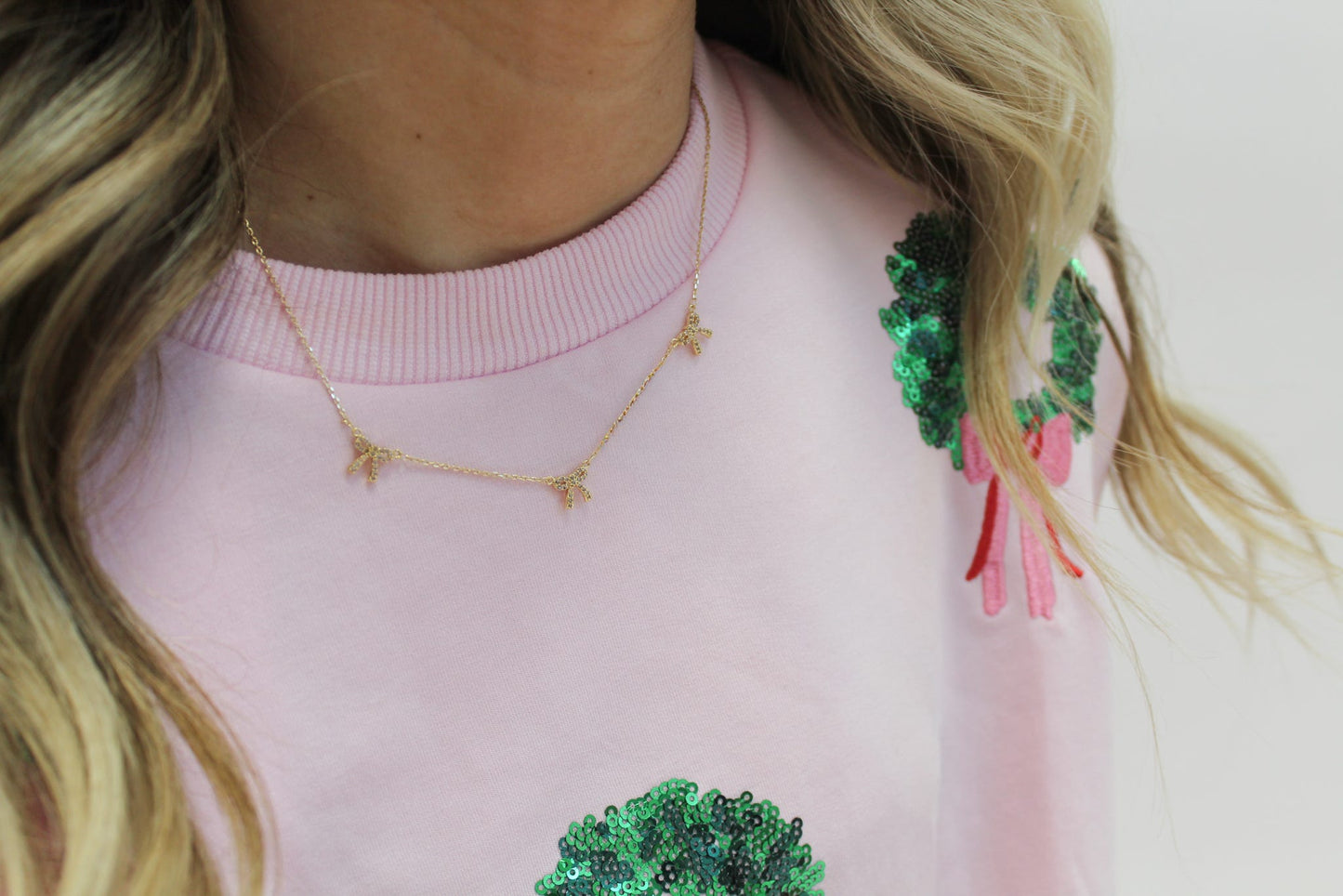 Holiday Bow Necklace