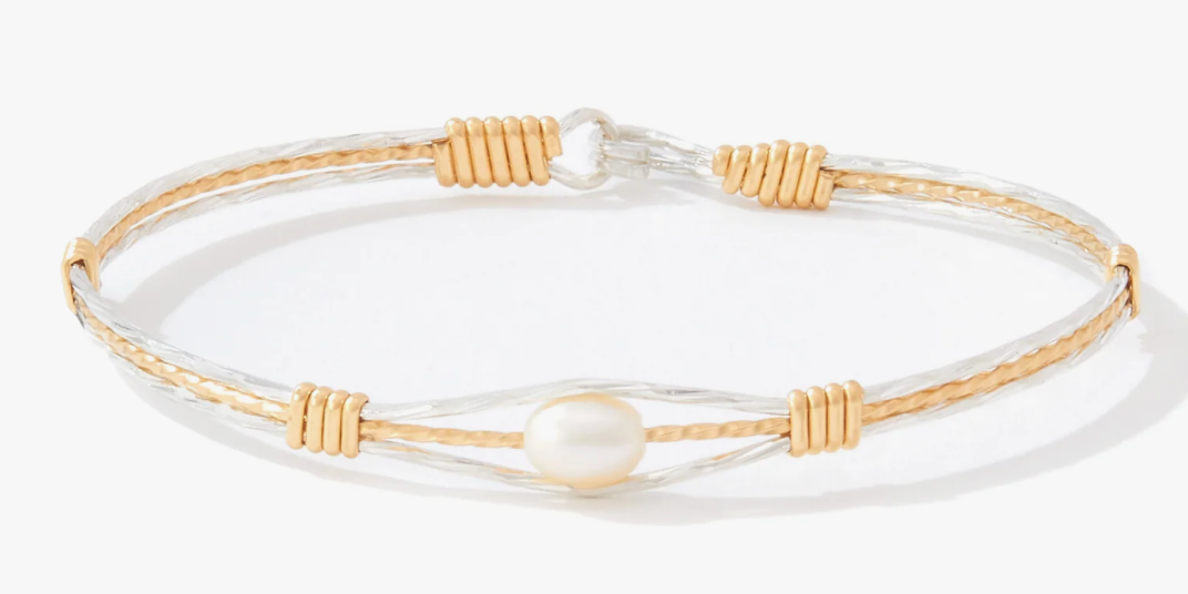 Guardian Angel Bracelet Gold w/ Sterling Silver