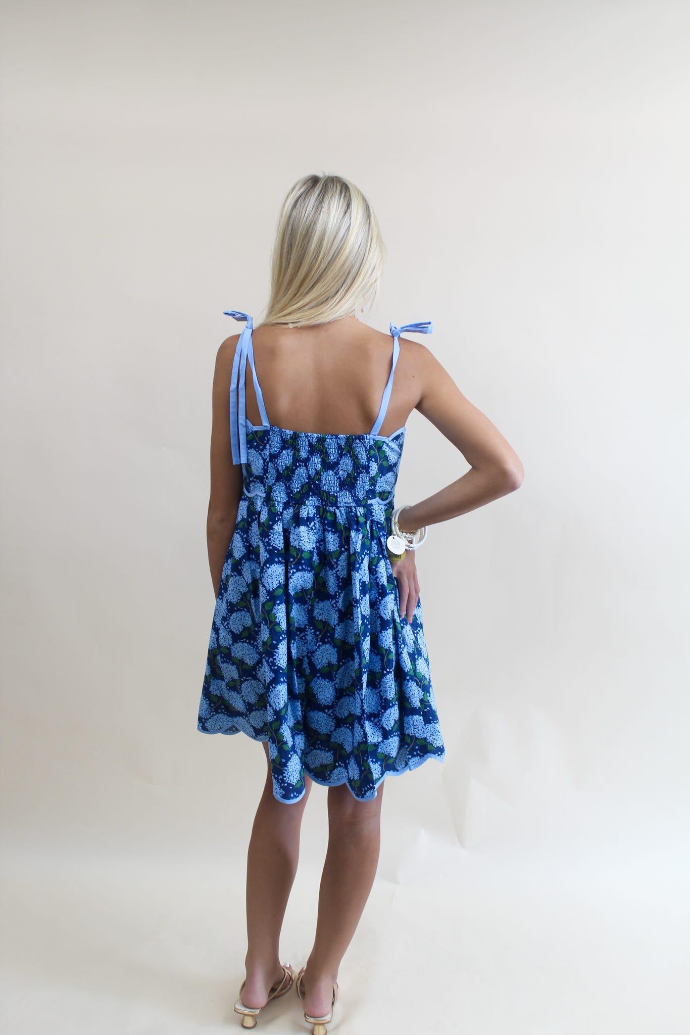 Hydrangea Indigo Dress