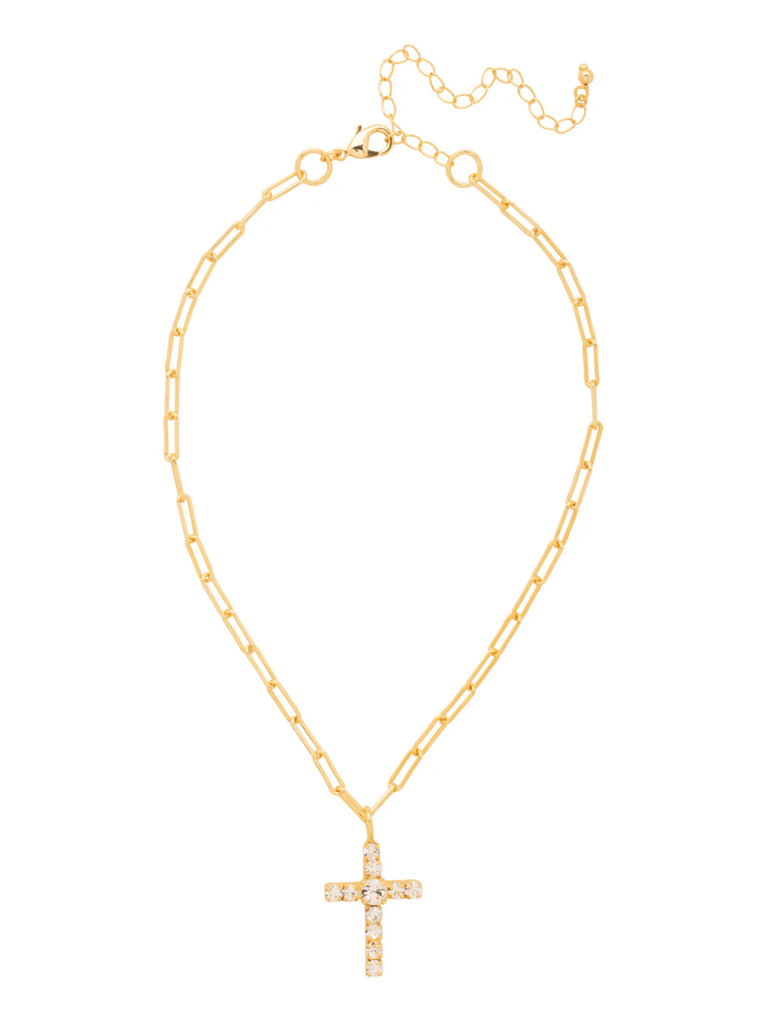 Cross Paperclip Pendant Necklace Candy Carnival