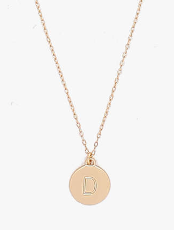 Mini Gold Initial Pendants