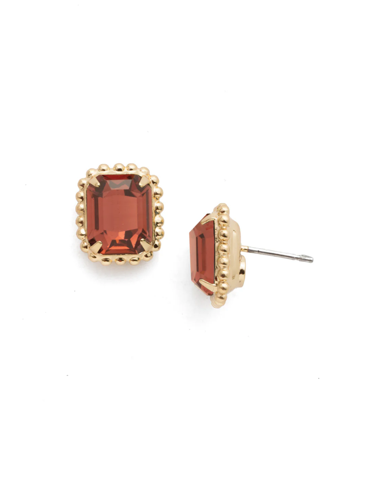 Octavia Scalloped Stud Earrings