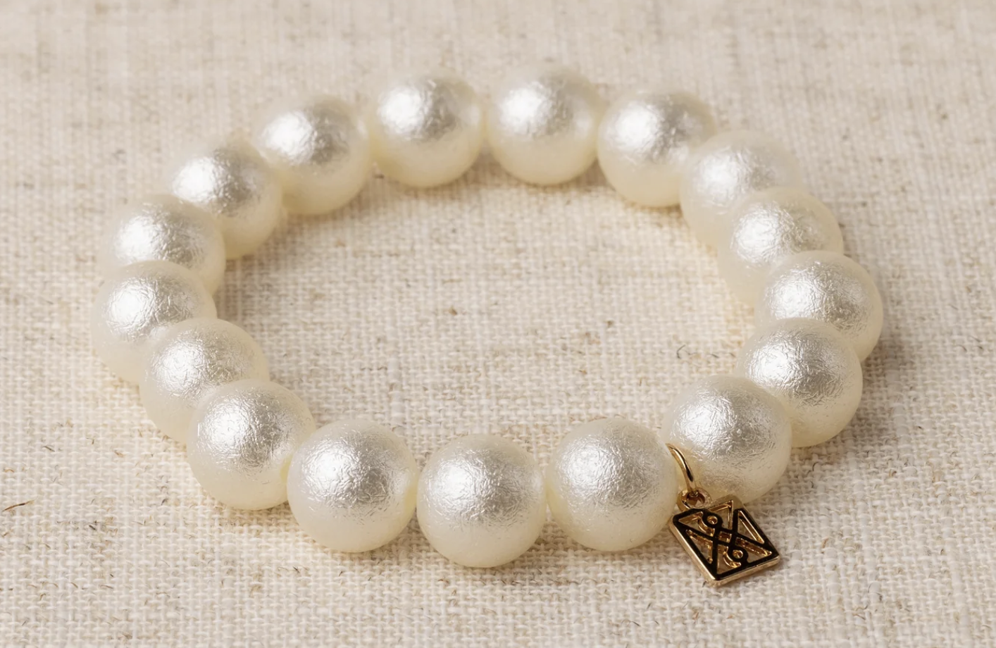 Cotton Pearl Bracelet