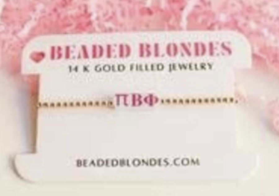 14k Gold Filled Sorority Bracelet