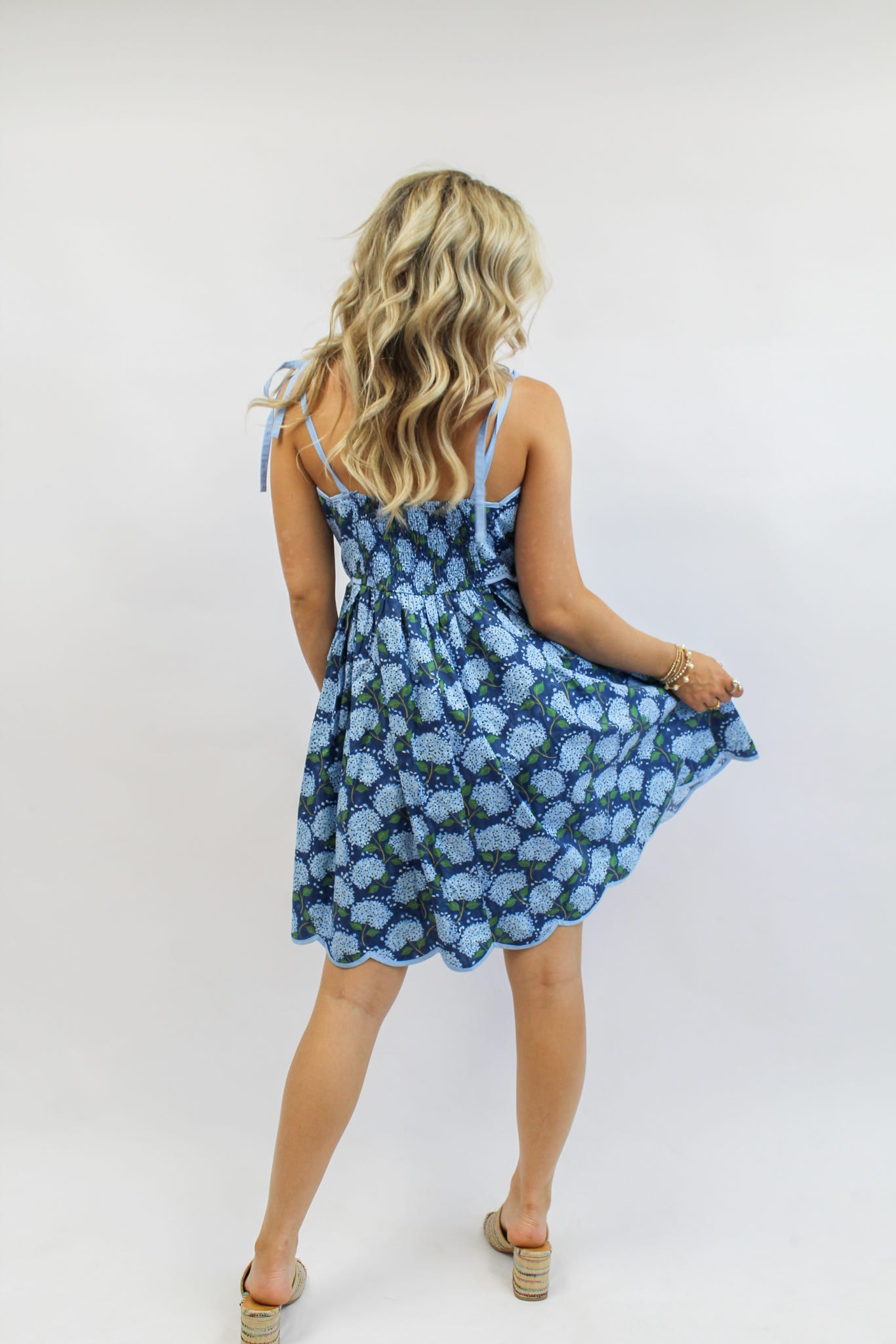 Hydrangea Indigo Dress