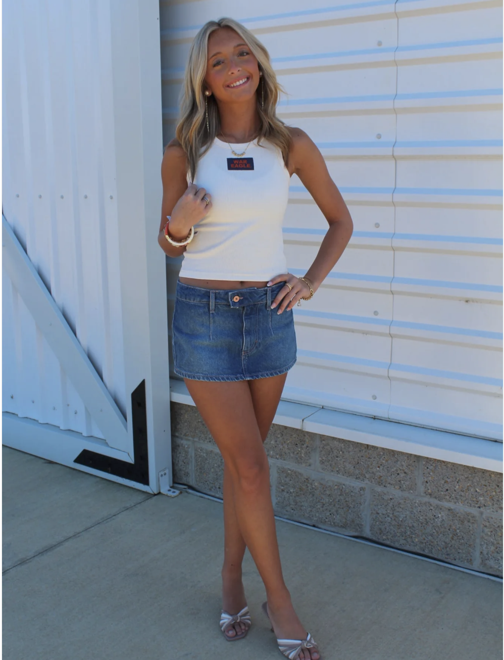 Boardwalk Babe Blue Denim Skort