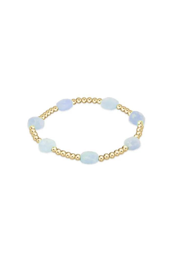 Admire Small 2mm Gold- Aquamarine