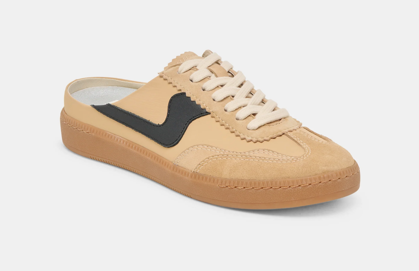 Notice Velcro Tan Multi Suede