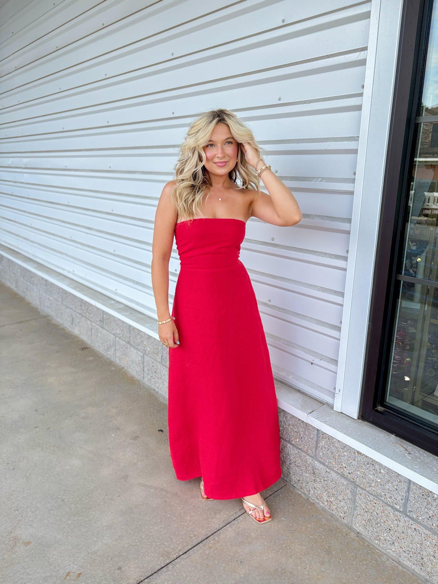 Phillipa Red Dress
