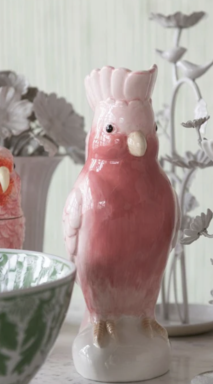 Ceramic Cockatoo Shaped Pitcher